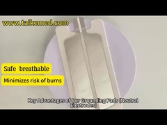 Piastra di messa a terra elettroshirurgica personalizzata Bi Color argento polare